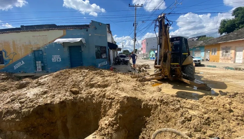 Aspecto de la zona luego de la emergencia en Las Nieves. 