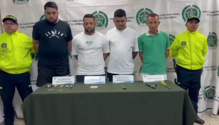 Capturados por la Policía.