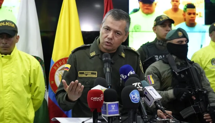 Coronel Edwin Urrego, Comandante de la Policía Metropolitana de Barranquilla.