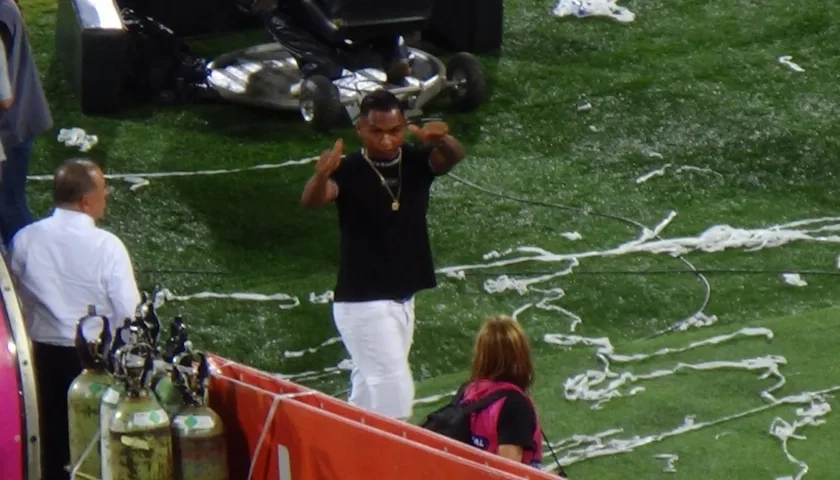 Alfredo Morelos durante el clásico Nacional - Medellín por Copa Colombia.