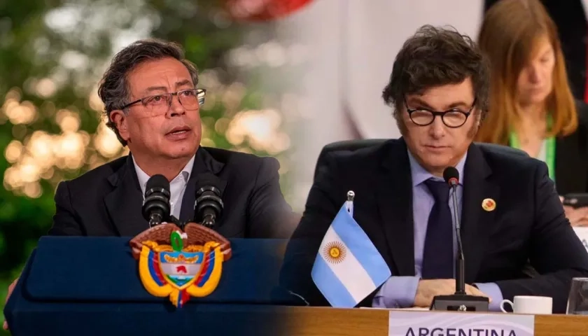 Gustavo Petro y Javier Milei.