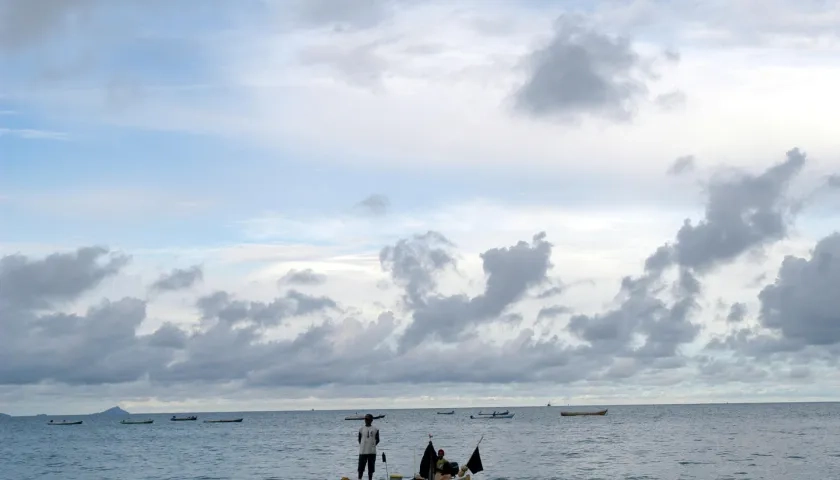 Pescadores en aguas colombianas. 