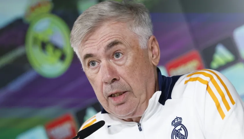 Carlo Ancelotti, entrenador del Real Madrid.