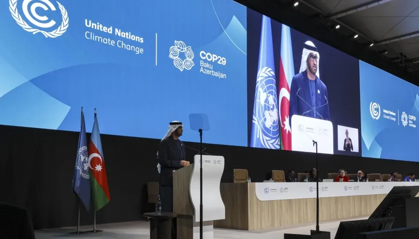 Ministro de Industria y Tecnología Avanzada y Presidente de la COP28, Sultan Al Jaber. 