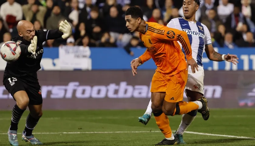 El tercer gol del Real Madrid ante el Leganés marcado por Jude Bellingham. 