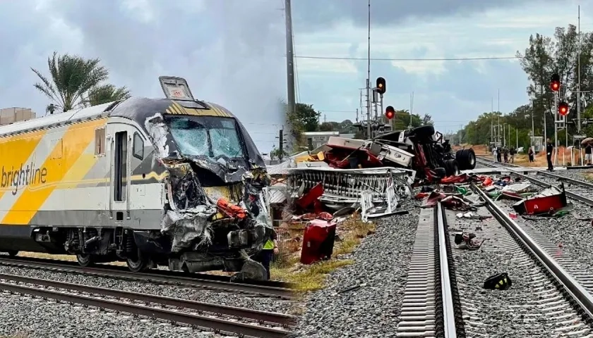 Imágenes del accidente. 