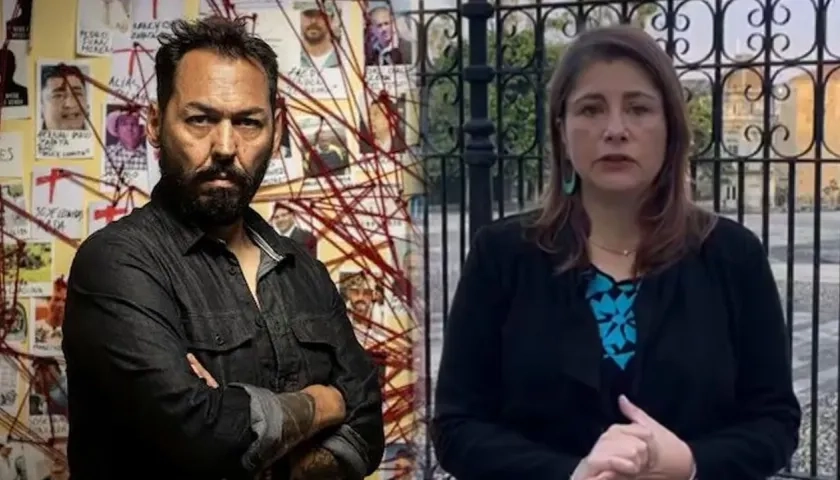 Daniel Mendoza y la Defensora del Pueblo, Iris Marín.