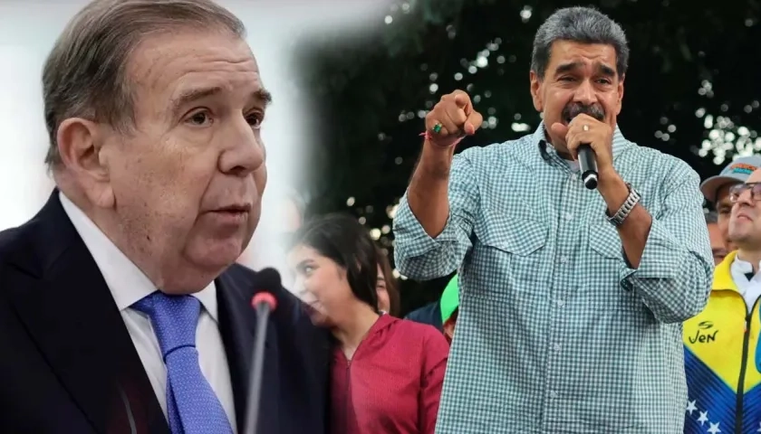 Edmundo González y Nicolás Maduro.