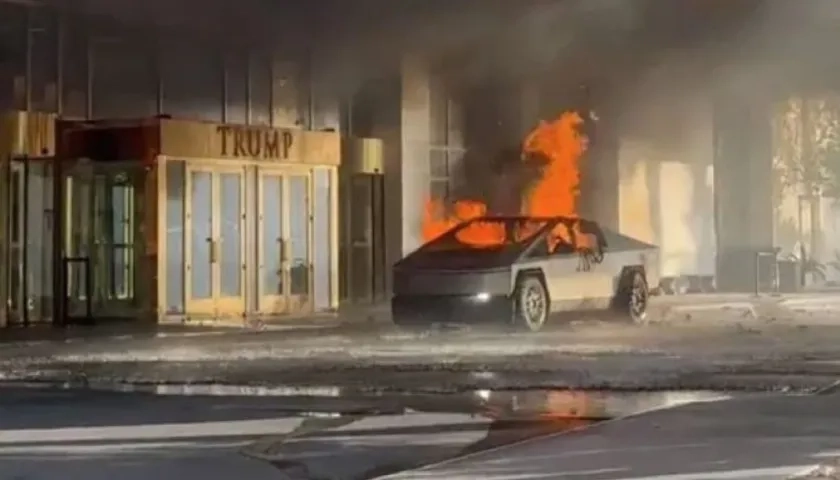 Explosión en el Trump Hotel de Las Vegas