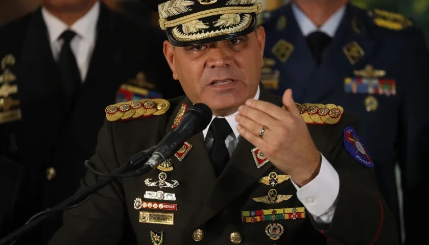 Vladimir Padrino López, ministro de Defensa de Venezuela.