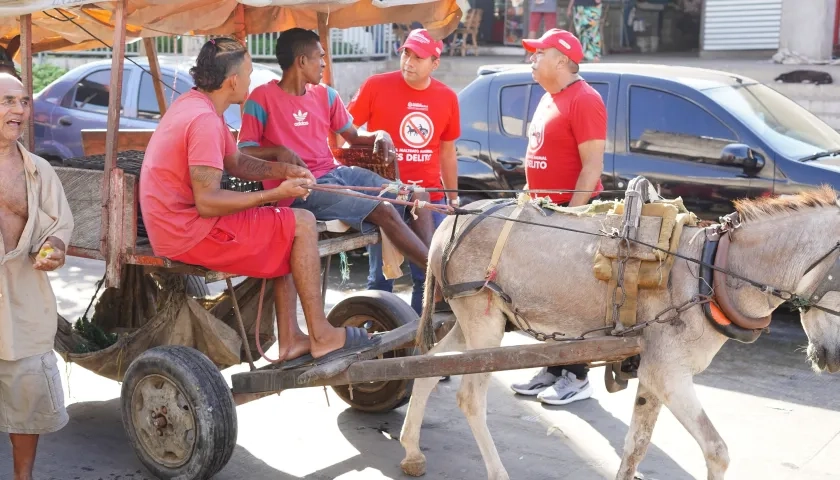 Vehículo de tracción animal.