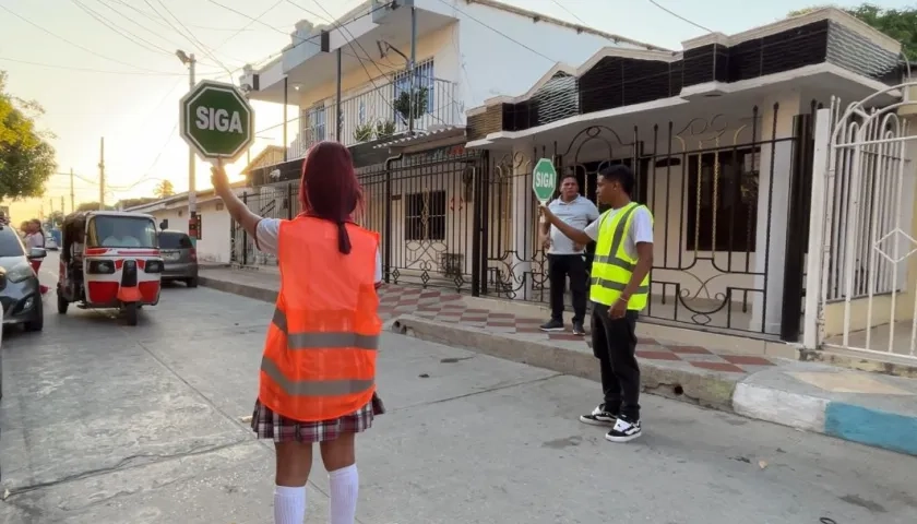 Actividades de regulación vial en Soledad.