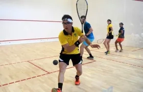 Miguel Rodríguez y Catalina Peláez, dupla mixta en el squash. 