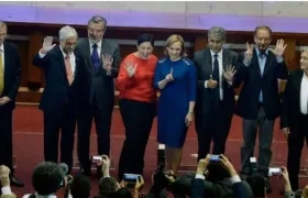 Los ocho candidatos a la Presidencia de Chile.