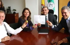 Alejandro Ordóñez, Marta Lucía Ramírez e Iván Duque.