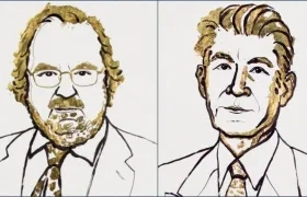 El estadounidense James P. Allison y el japonés Tasuku Honjo, los ganadores del Premio Nobel de Medicina.