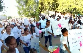 Comunidad de Villa Rosa marchó indignada contra violación de joven frente a su hija de 3 años