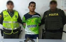 El capturado por la Policía por los hechos registrados en el Centro de Barranquilla.
