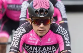 Fabio Duarte, ciclista del Manzana Postobón. 