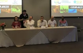 Autoridades durante la rueda de prensa de los Abiertos Nacionales 2018.