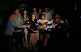 Los familiares de los periodistas asesinados por alias 'Guacho'.
