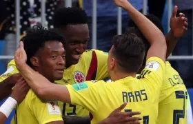 Yerry Mina marcó el del triunfo para Colombia. 