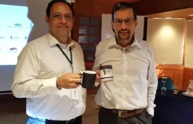 Marcos Sanjuan y Alejandro Villalba, durante la presentación del Centro.