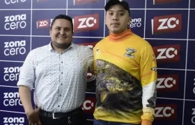 Carlos David Castilla y Kevin Noriega del club Fanáticos a la pesca Barranquilla.