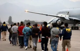 Los colombianos deportados de Chile.