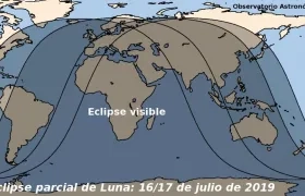 Asi se verá el eclipse de luna en el mundo.