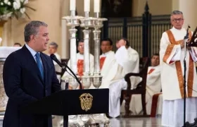 Presidente Iván Duque en la misa por el Bicentenario.