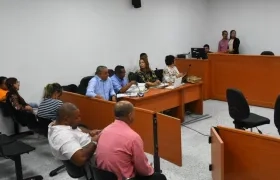 Aspecto general de la audiencia por el caso del atentado a la Estación San José.