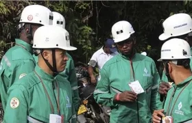 Un equipo de salvamento minero fue enviado a la mina.
