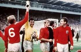 Jugadores de la Selección Inglaterra de 1966. 