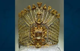 Corona que lucirá la Reina Isabella Chams.