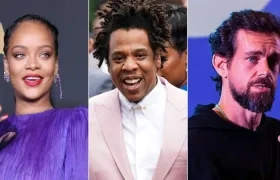 Rihanna, Jay-Z y Jack Dorsey.