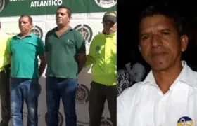  Marcial y Yahir Morales Charris (lado izquierdo); Luis Barrios, el líder social asesinado (lado derecho).