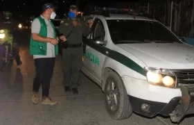 Patrullajes de la Policía en Barranquilla.