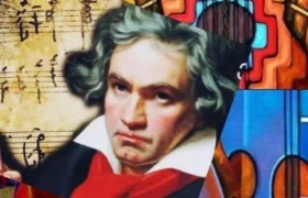 Colegios alemanes rinden homenaje a 250 años del natalicio del compositor alemán Ludwig van Beethoven.