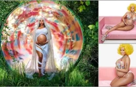 La cantante Nicki Minaj anunció su embarazo.