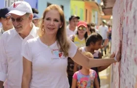 El exgobernador Eduardo Verano y Liliana Borrero.