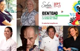 Algunos de los chefs invitados a Sabor Barranquilla Encasa.
