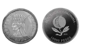Moneda de $10.000 que podrá adquirirse desde hoy en el Banco de la República.