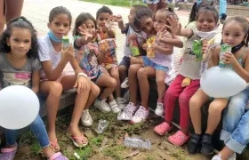 Celebración de los niños en Galapa.