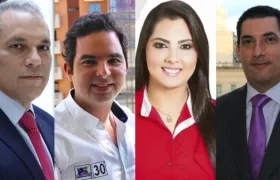 José David Name, Carlos Meisel, Laura Fortich y Eduardo Díaz Granados.