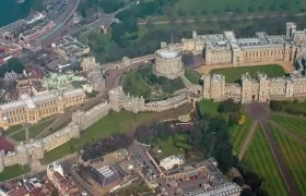 Imagen aérea del castillo de Windsor.