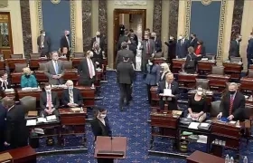 Senado de EE.UU., durante la votación.