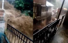 Fuerte inundación en la ciudad de Cali.