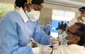 Aplicación de vacunas en Barranquilla.