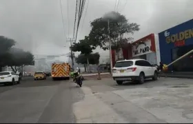 Conato de incendio en el norte de Barranquilla. 